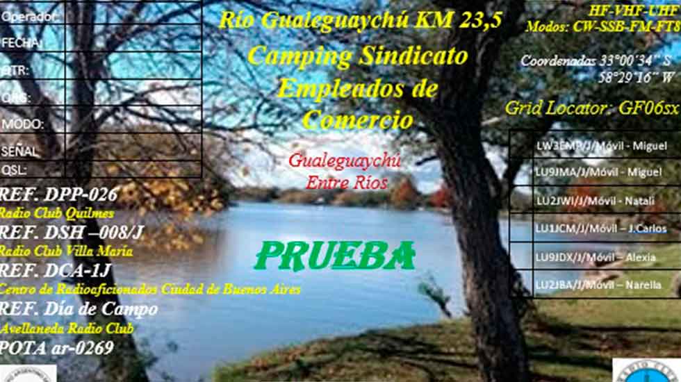 Activación Río Gualeguaychú KM 23,5 y Parque Unzué