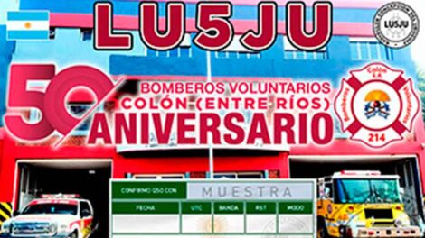 LU5JU: 50º Aniversario de Bomberos Voluntarios de Colón