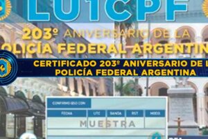 LU1CPF: "203º Aniversario de la Policía Federal Argentina"